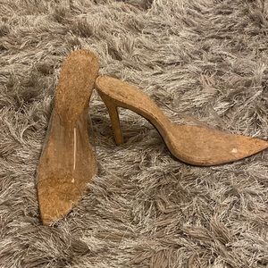 Clear open toe sandal